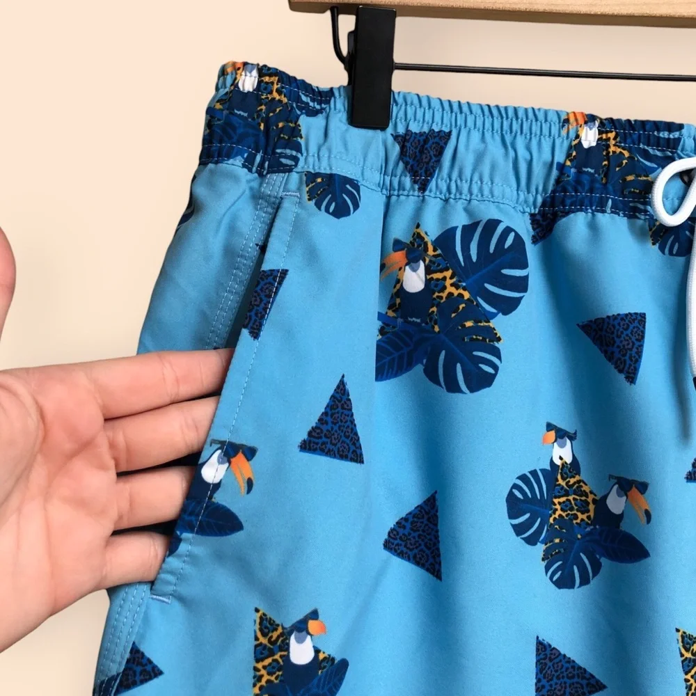 Oakley NWT MENS Toucan Tropics 16” Beach Shorts Blue Active Swim MENS Large